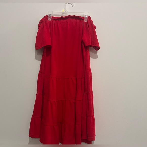 Max studio red off-shoulder dress - Picture 3 of 4